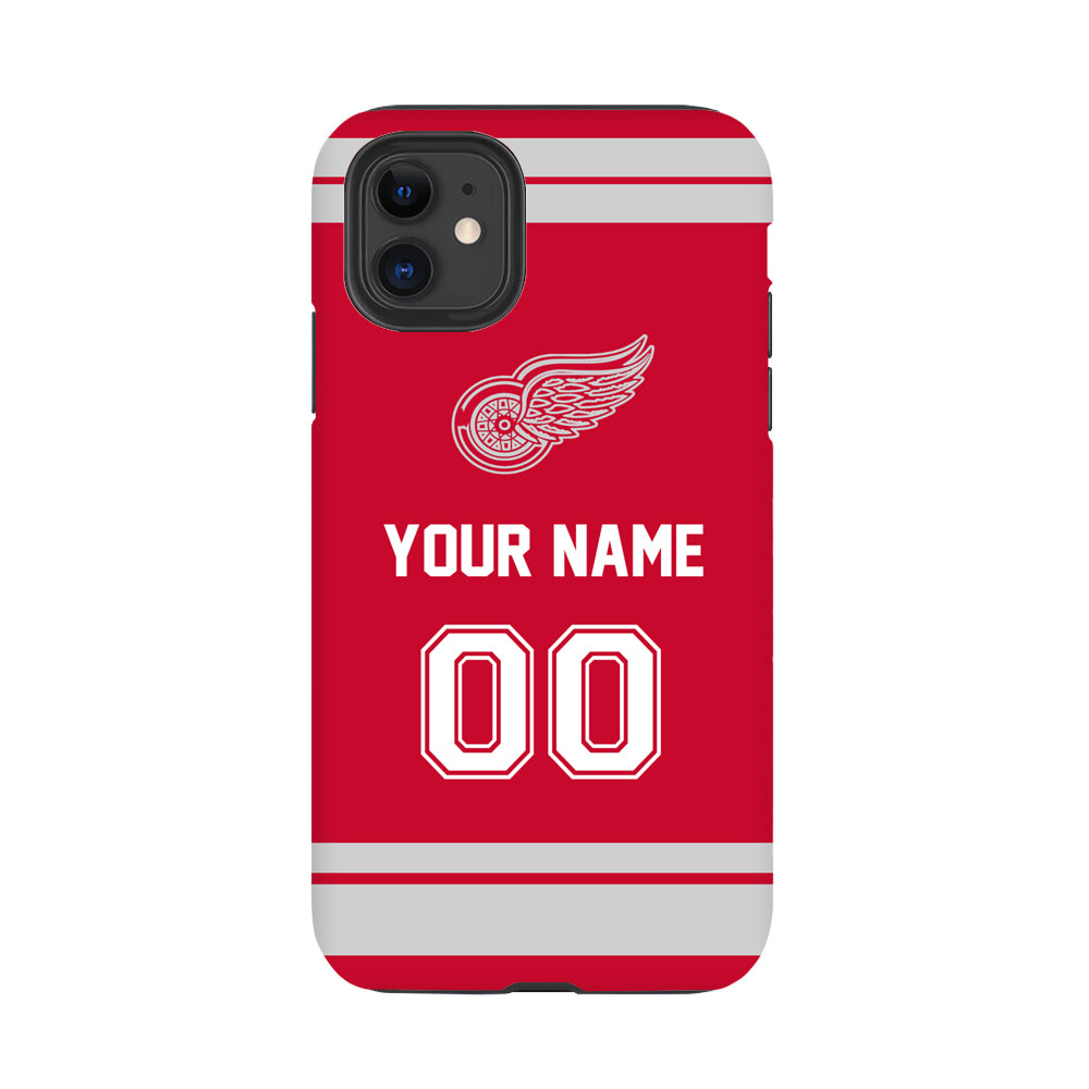 NHL Detroit Red Wings Jersey Custom Phone Cases