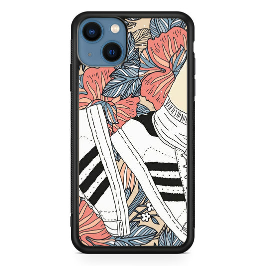 Adidas Shoes Art Flowers iPhone 13 Case