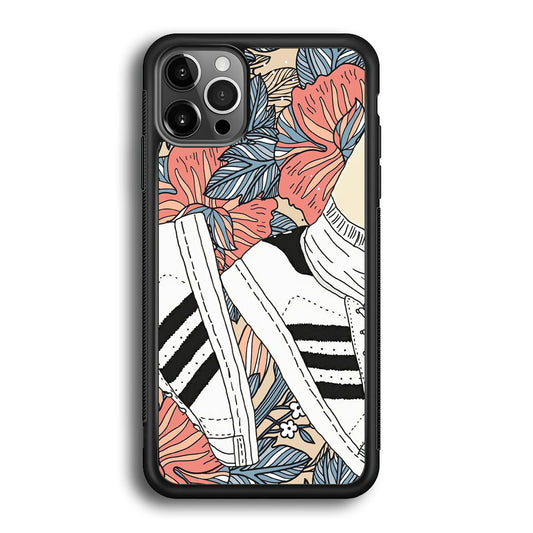 Adidas Shoes Art Flowers iPhone 12 Pro Max Case