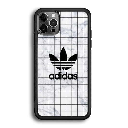 Adidas White Sketch Vector Logo iPhone 12 Pro Max Case