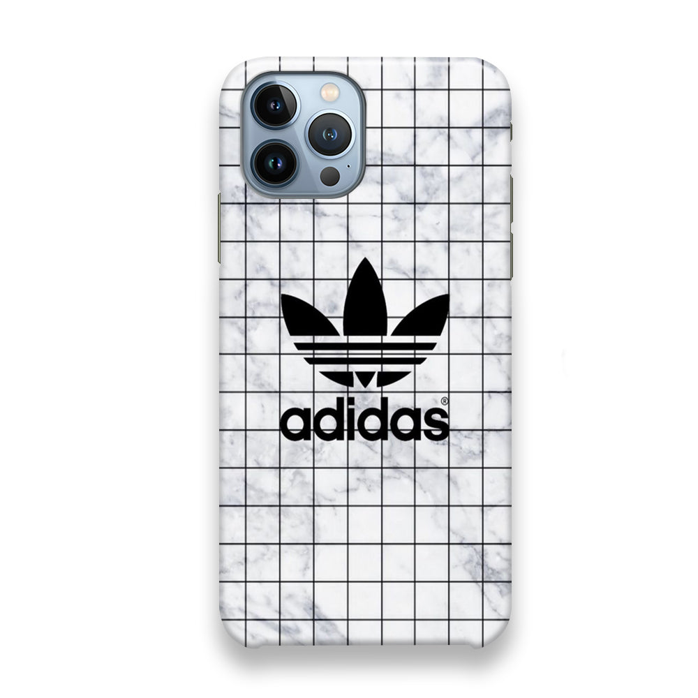 Adidas White Sketch Vector Logo iPhone 13 Pro Max Case