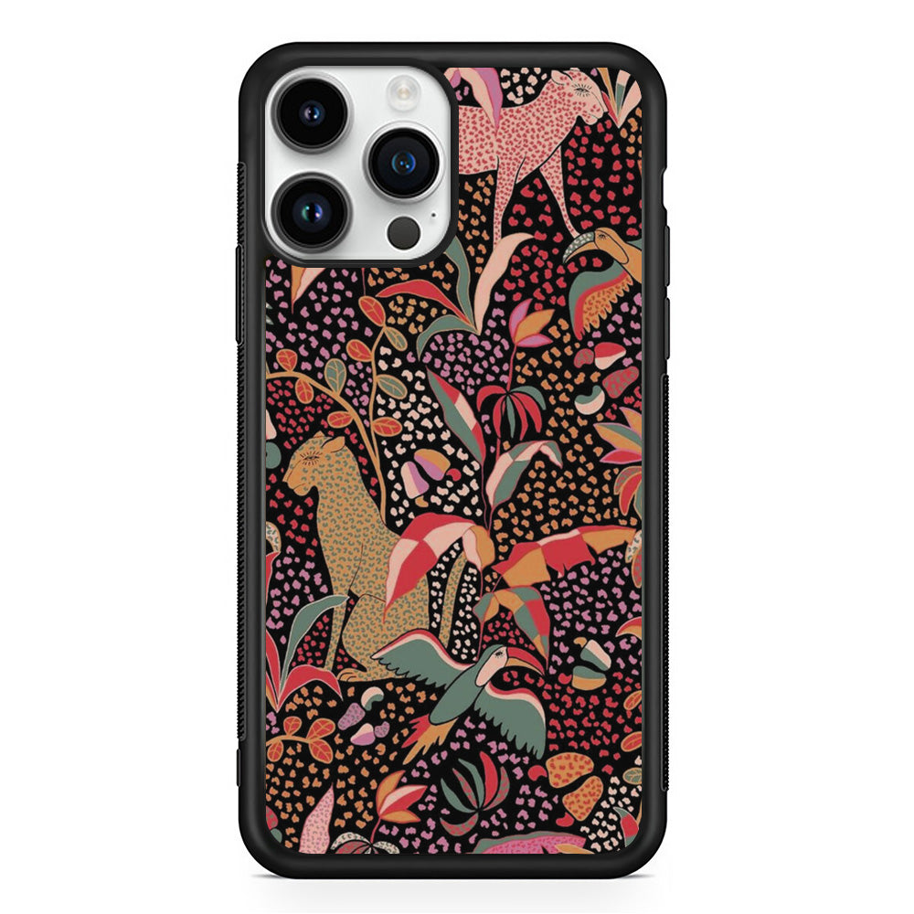 Animal Frame Motif iPhone 14 Pro Case