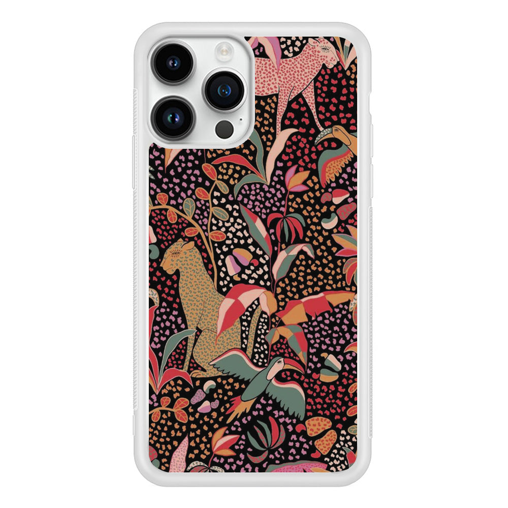 Animal Frame Motif iPhone 14 Pro Max Case