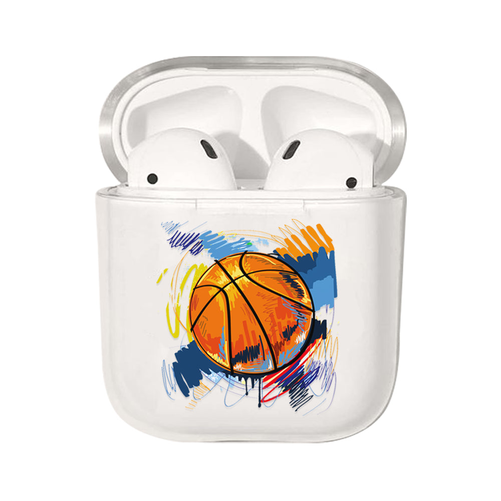 Basketball Paint Draw Airpods Case