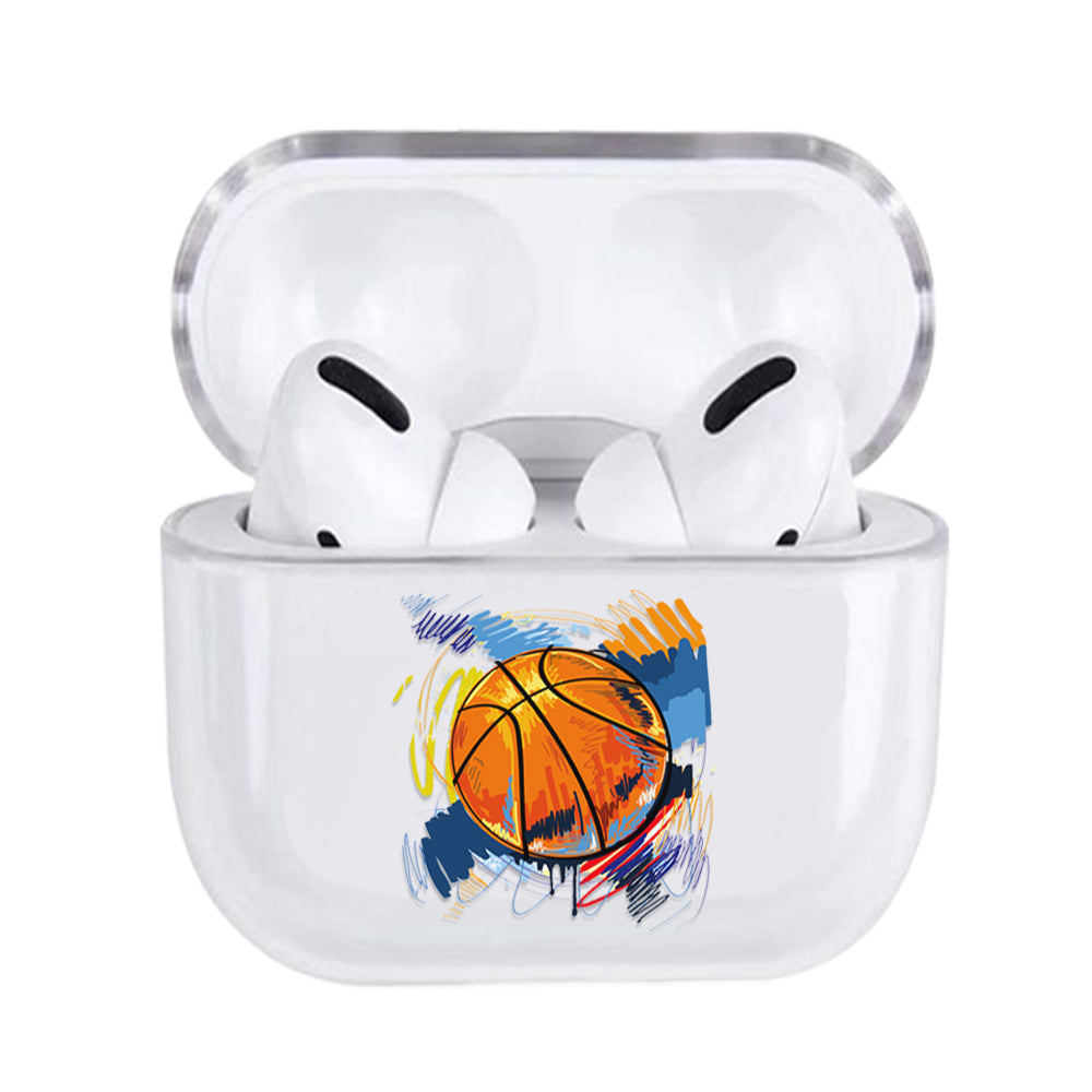Basketball Paint Draw Airpods Case