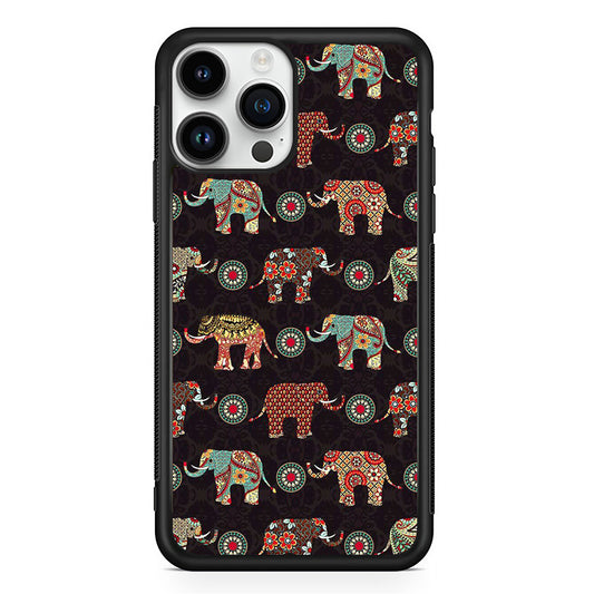 Elephant Carnival Wall iPhone 15 Pro Max Case