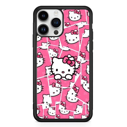 Hello Kitty Pink Photo Frame iPhone 15 Pro Max Case