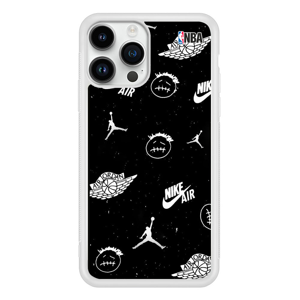 Jordan Black Space Stars TS iPhone 14 Pro Max Case