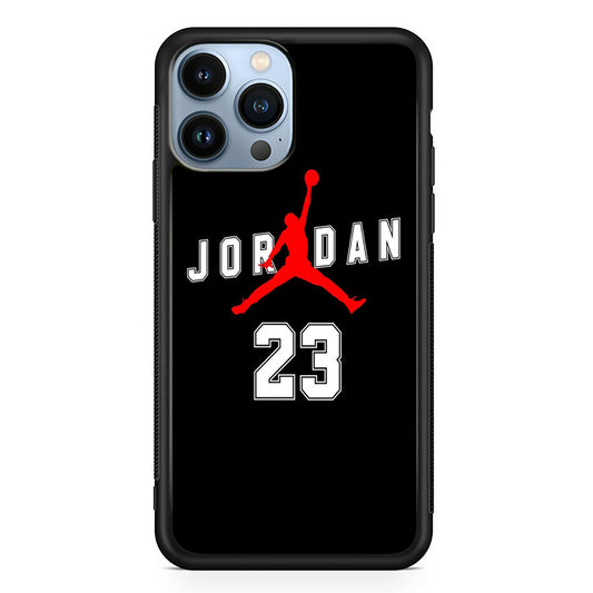 Jordan Black Twenty three Jersey iPhone 13 Pro Max Case