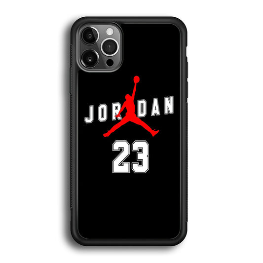 Jordan Black Twenty three Jersey iPhone 12 Pro Max Case