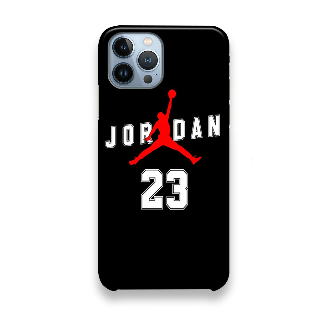 Jordan Black Twenty three Jersey iPhone 13 Pro Case