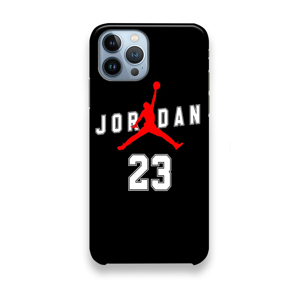 Jordan Black Twenty three Jersey iPhone 13 Pro Max Case