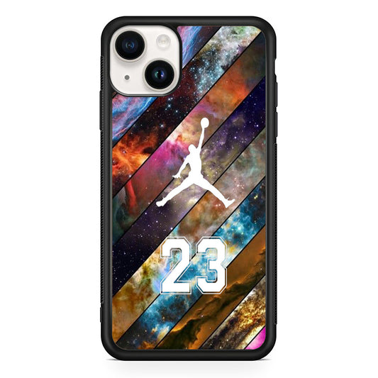 Jordan Galaxy Stripe Spoted iPhone 15 Case