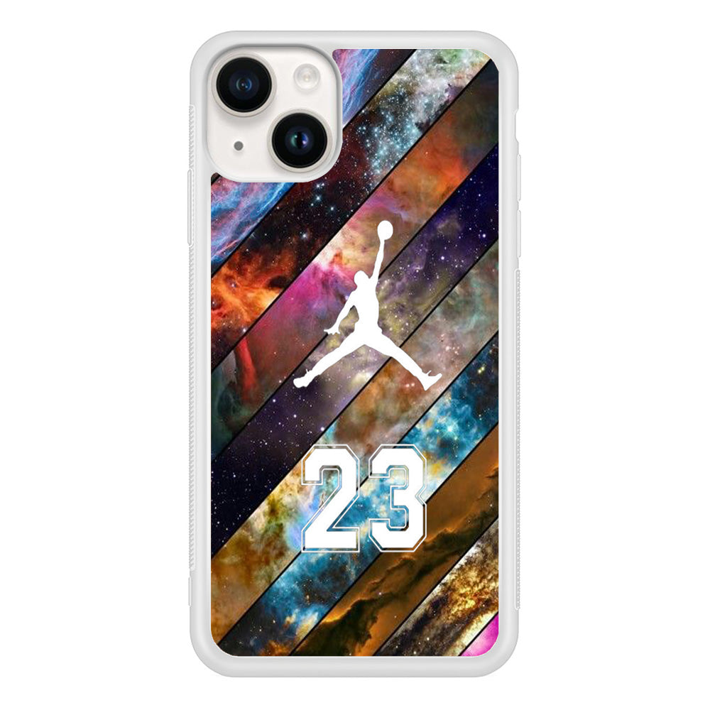 Jordan Galaxy Stripe Spoted iPhone 15 Case