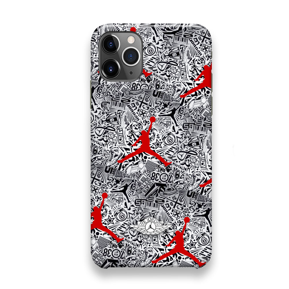 Jordan Red Abstract iPhone 12 Pro Max Case