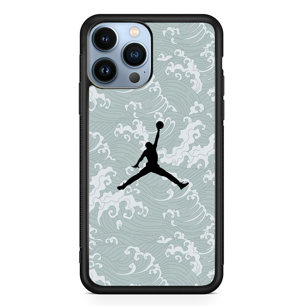 Jordan Wave Grey Comic Papper iPhone 13 Pro Case