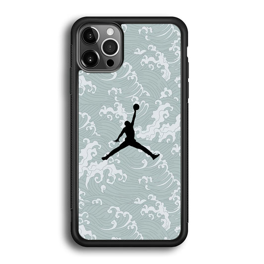 Jordan Wave Grey Comic Papper iPhone 12 Pro Max Case