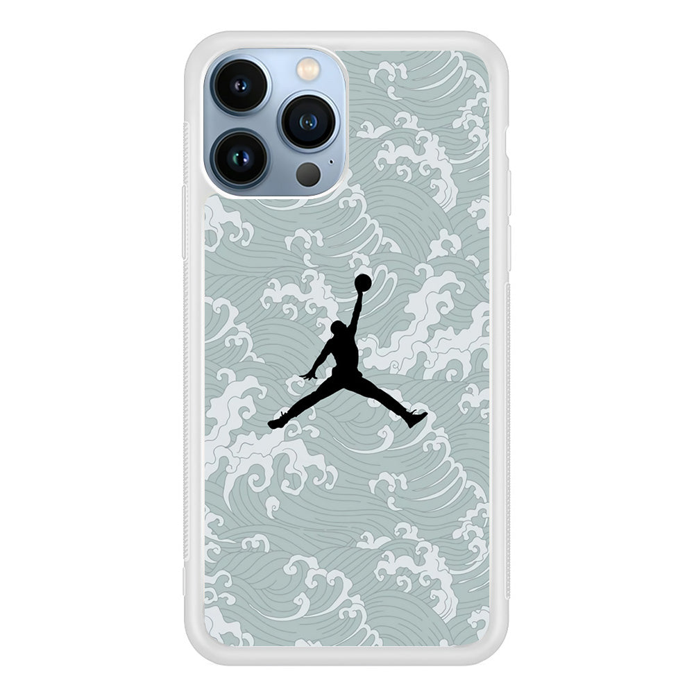 Jordan Wave Grey Comic Papper iPhone 13 Pro Case