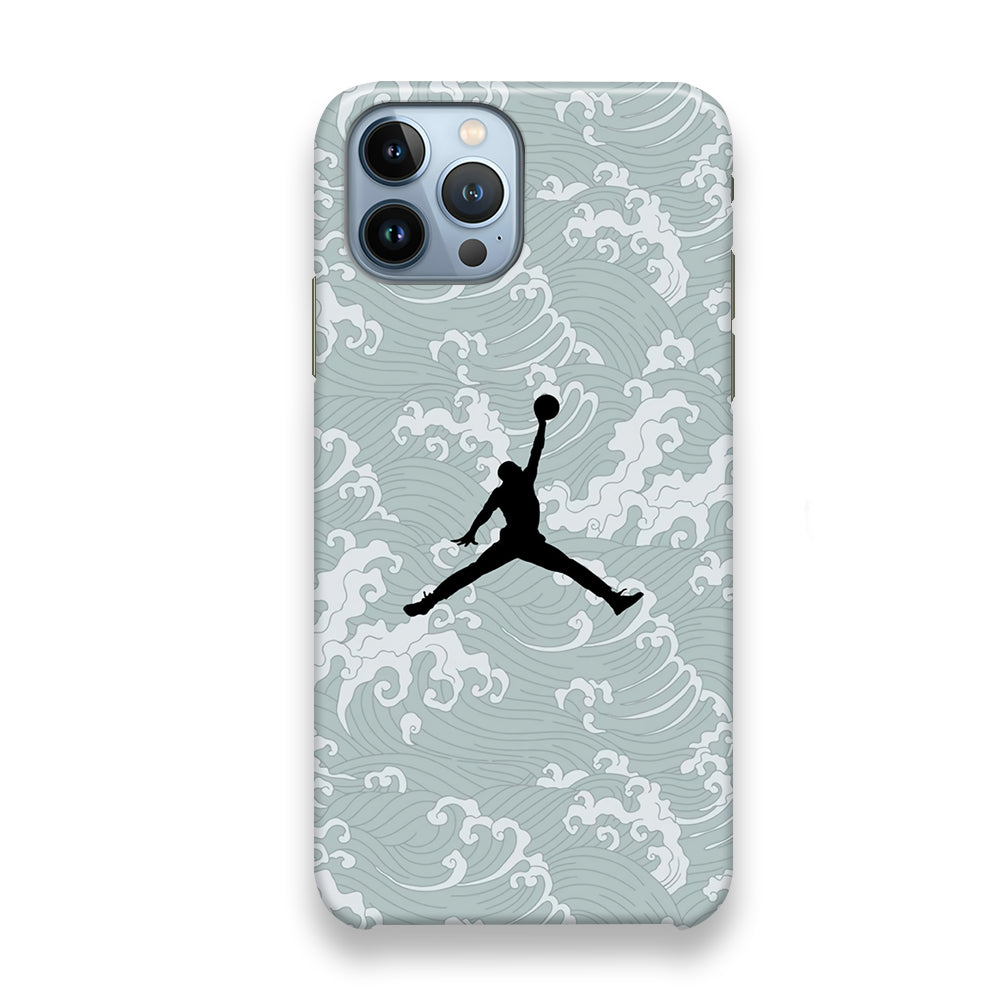 Jordan Wave Grey Comic Papper iPhone 13 Pro Max Case