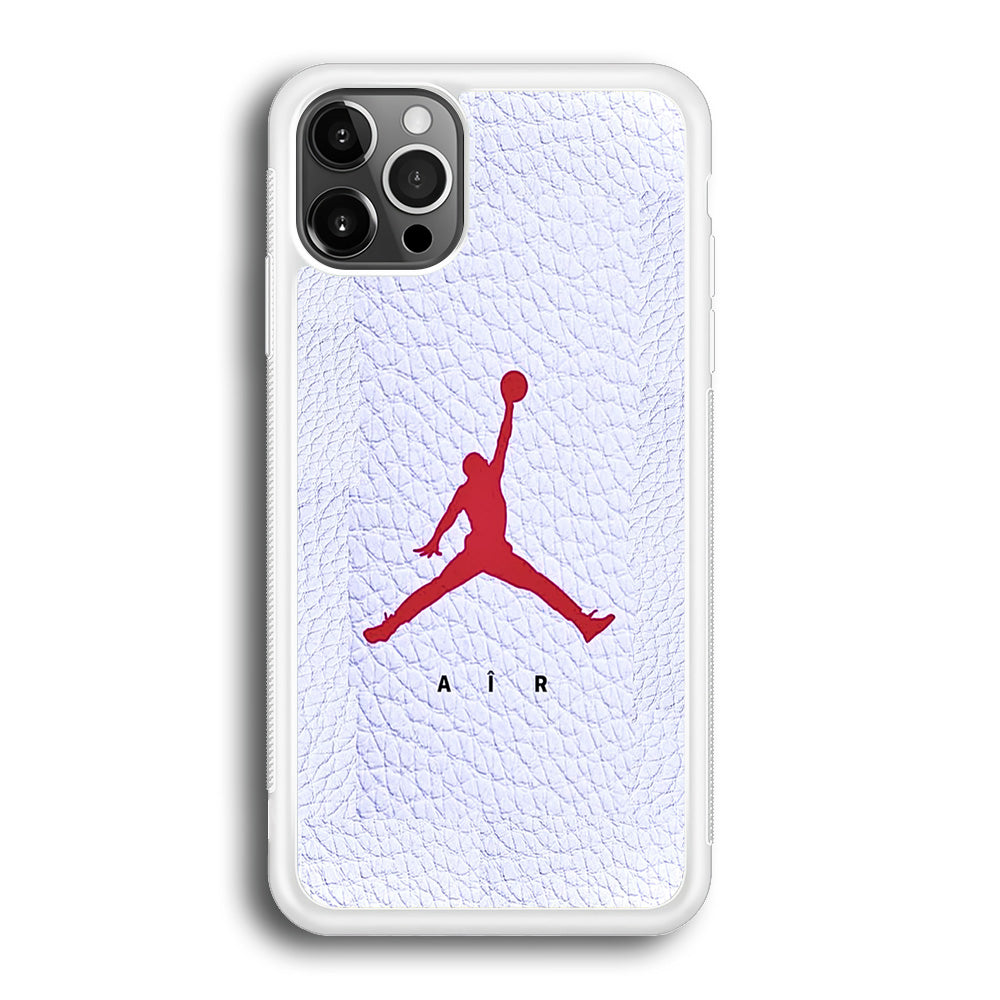 Jordan White Leather Style iPhone 12 Pro Max Case