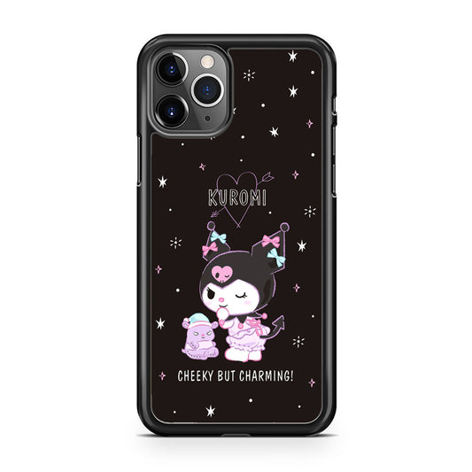 Kuromi Black Charming Wallpaper iPhone 11 Pro Case