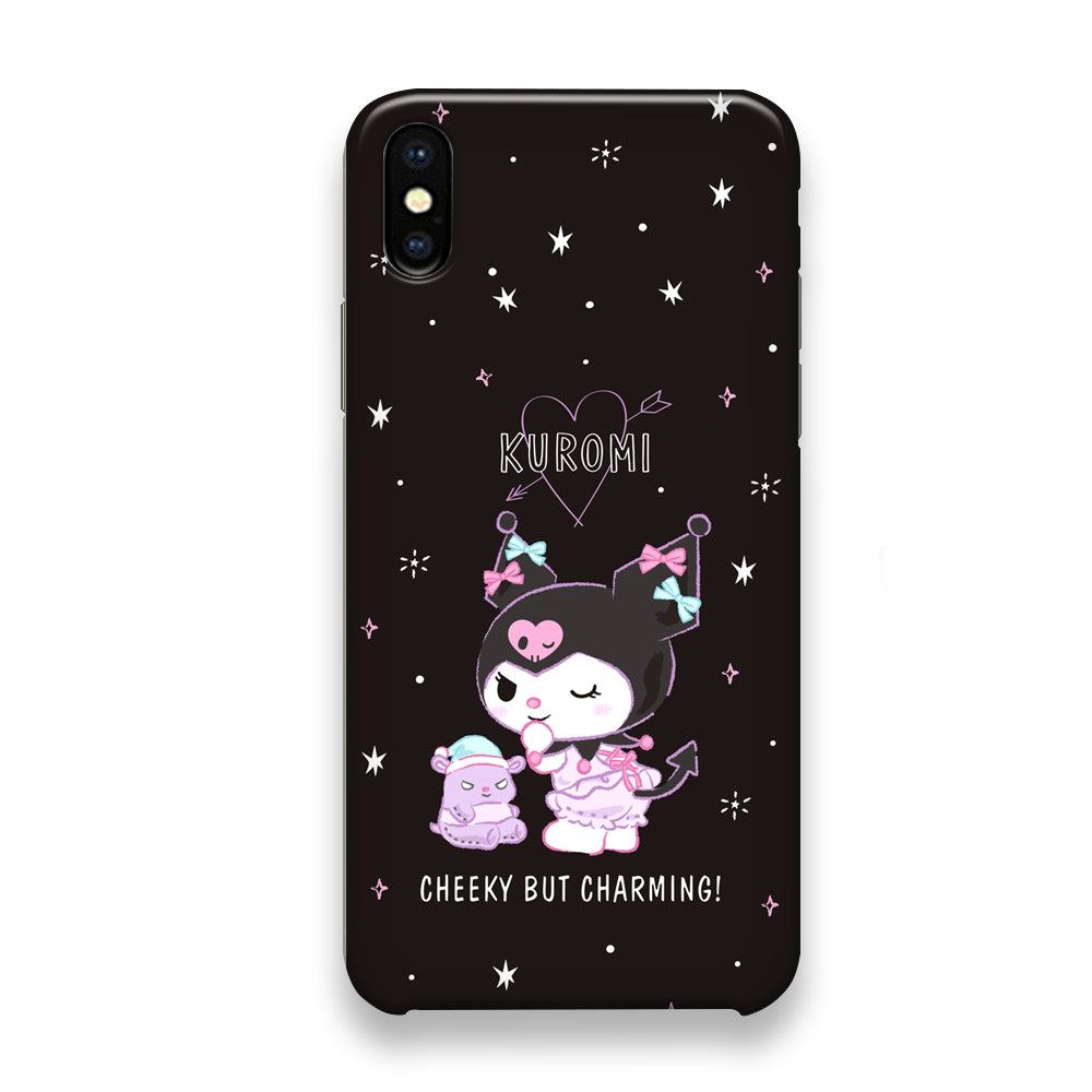 Kuromi Black Charming Wallpaper iPhone X Case