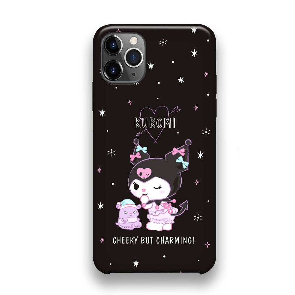 Kuromi Black Charming Wallpaper iPhone 11 Pro Case