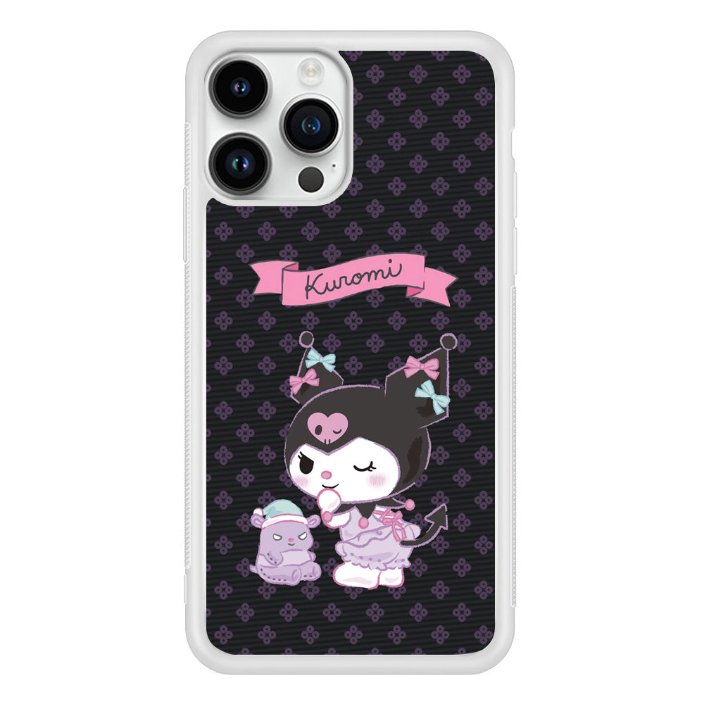 Kuromi Sanrio Background iPhone 14 Pro Case