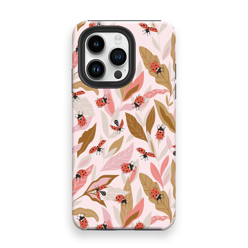 Ladybugs Frame iPhone 14 Pro Case