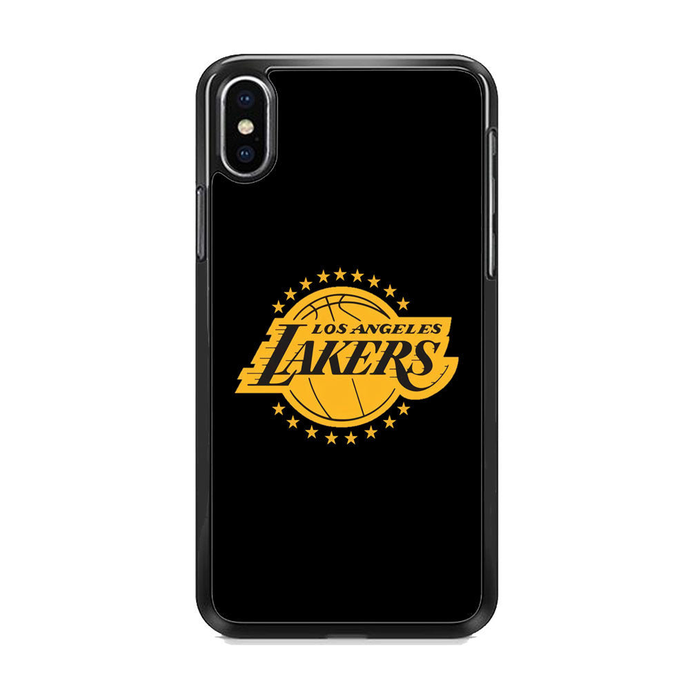Los Angeles Lakers Black Logo iPhone X Case