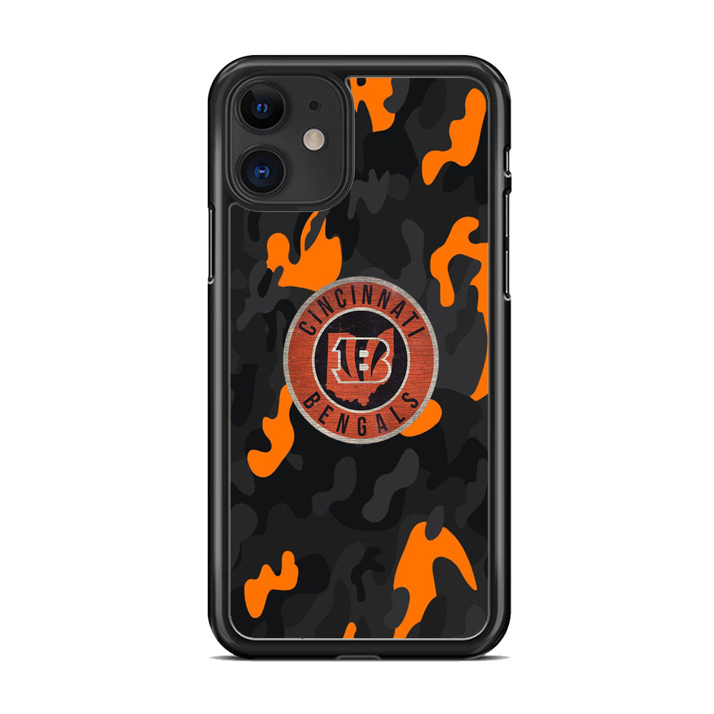 NFL Bengals Cincinnati Camo iPhone 11 Case