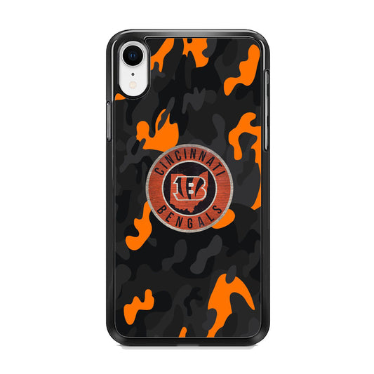 NFL Bengals Cincinnati Camo iPhone XR Case