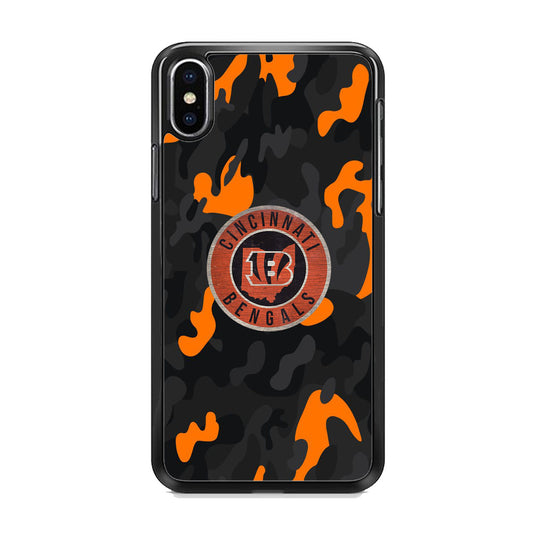 NFL Bengals Cincinnati Camo iPhone Xs Case