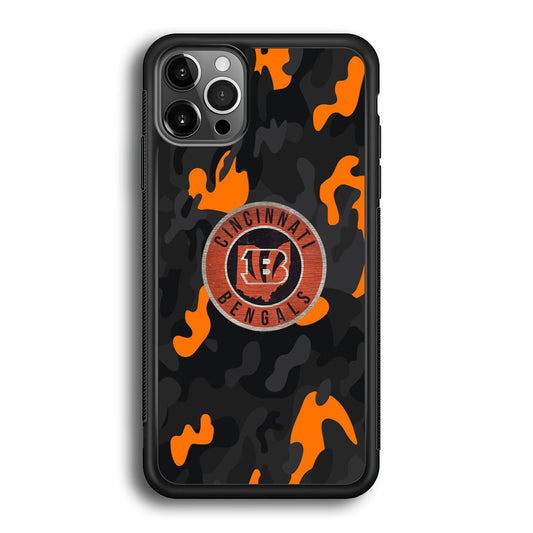 NFL Bengals Cincinnati Camo iPhone 12 Pro Max Case