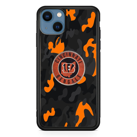 NFL Bengals Cincinnati Camo iPhone 13 Case