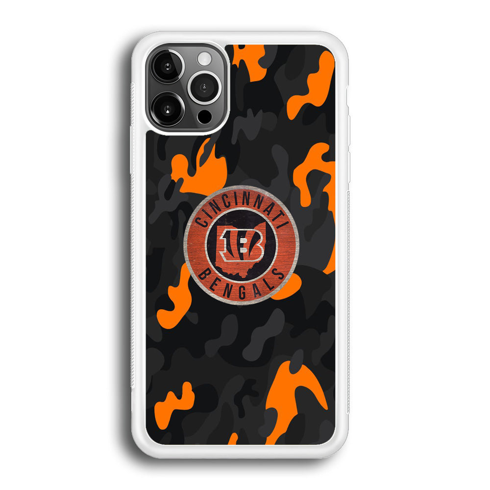 NFL Bengals Cincinnati Camo iPhone 12 Pro Max Case