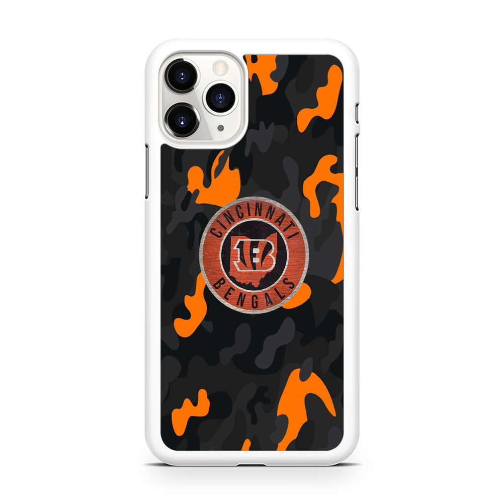 NFL Bengals Cincinnati Camo iPhone 11 Pro Case
