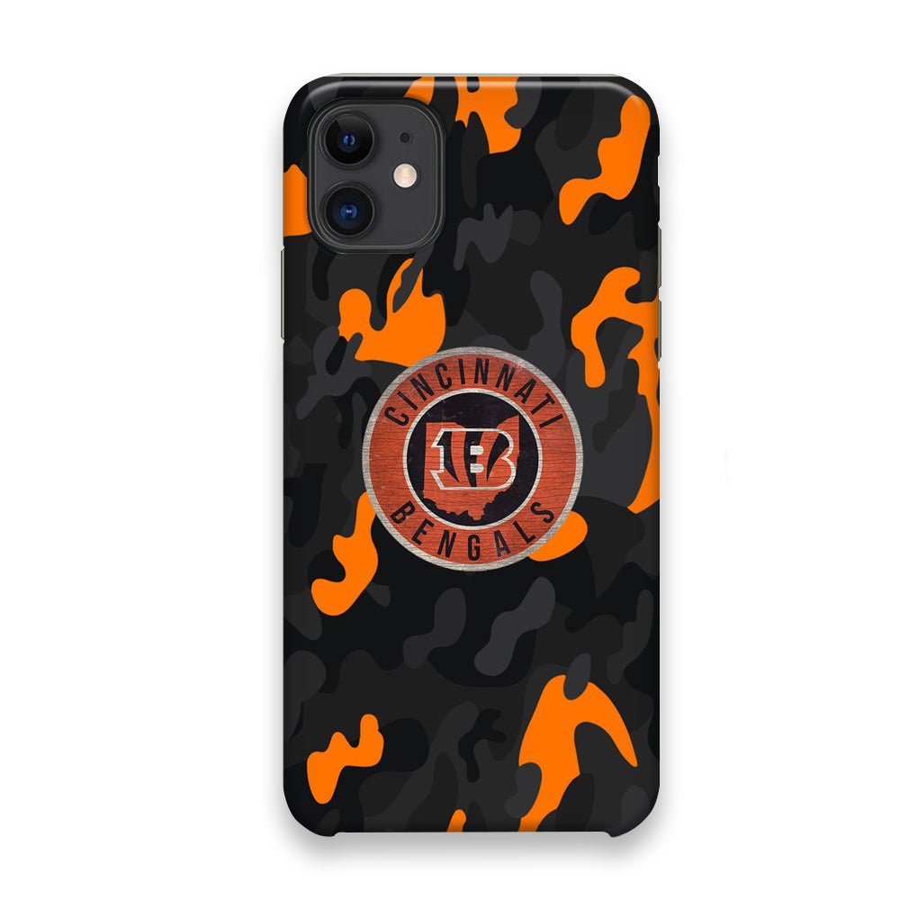 NFL Bengals Cincinnati Camo iPhone 11 Case
