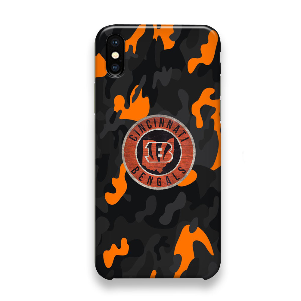 NFL Bengals Cincinnati Camo iPhone X Case
