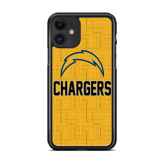 NFL Chargers LA Motif iPhone 11 Case