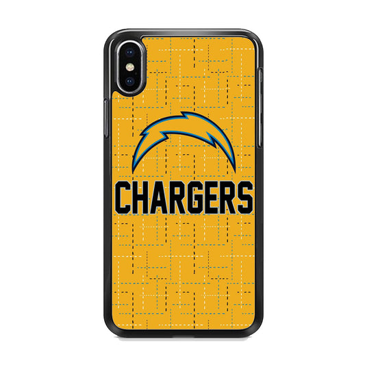 NFL Chargers LA Motif iPhone Xs Case