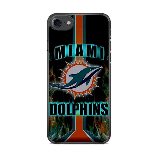 NFL Miami Dolphins On Fire iPhone 8 Case