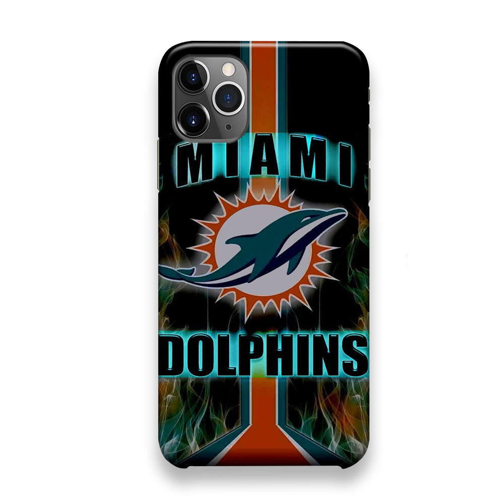 NFL Miami Dolphins On Fire iPhone 12 Pro Max Case