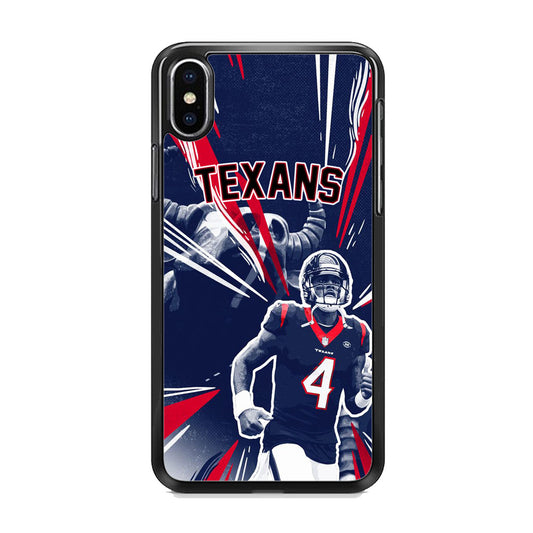NFL Texans Number Four iPhone X Case