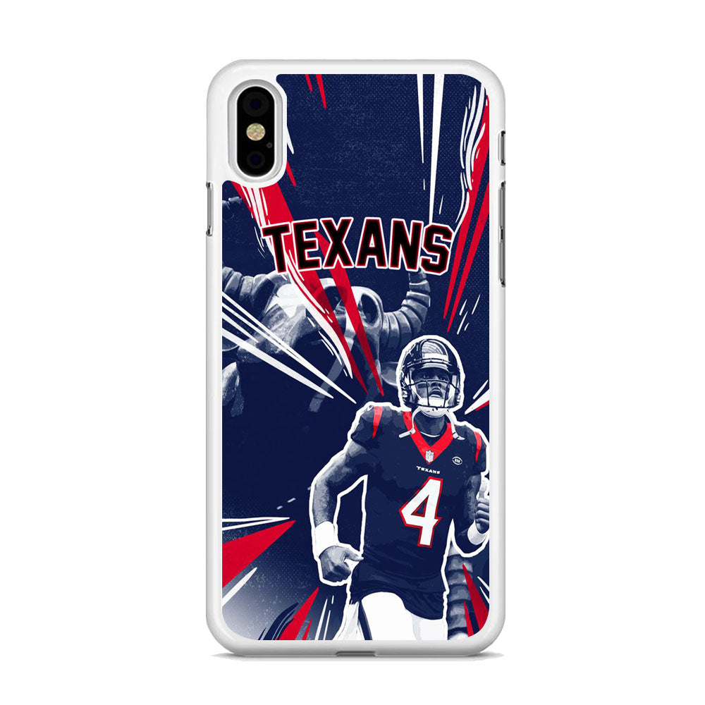 NFL Texans Number Four iPhone X Case