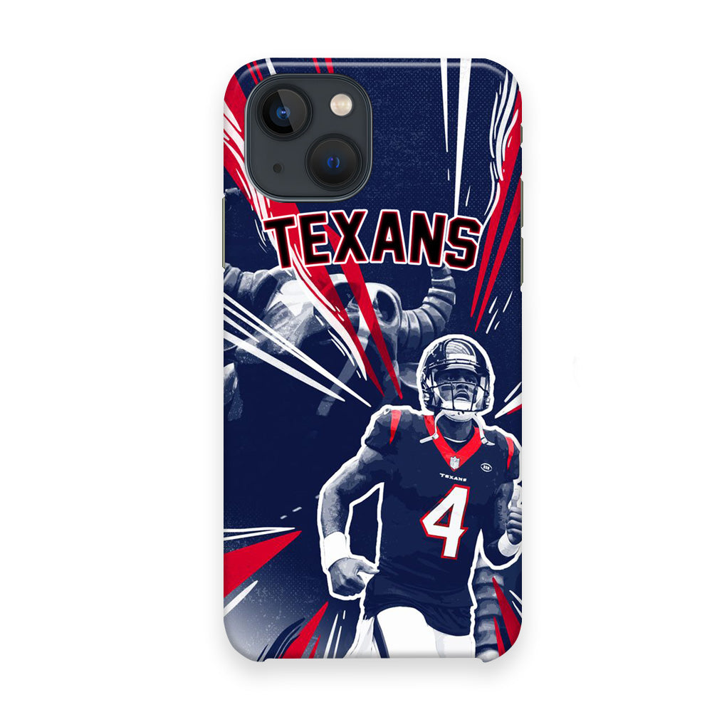 NFL Texans Number Four iPhone 13 Case