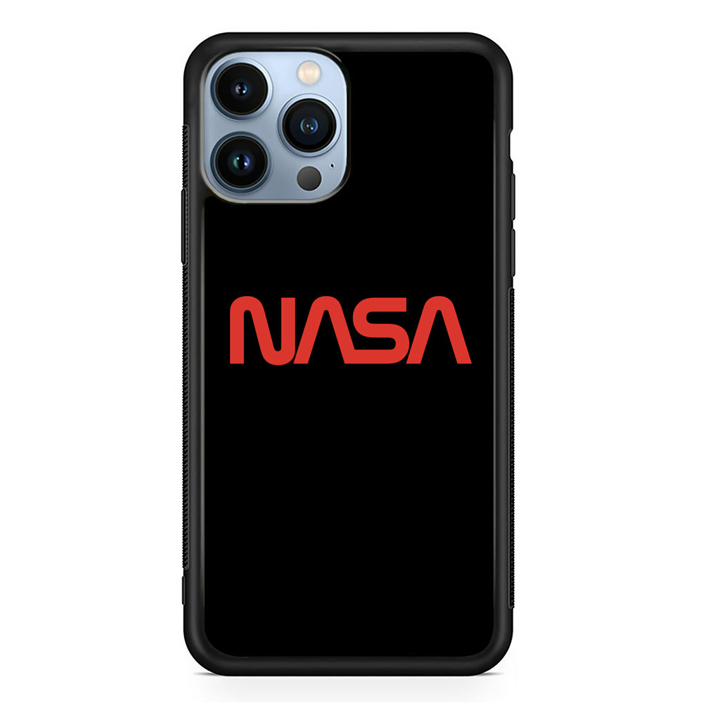 Nasa Word Logo Simple Black iPhone 13 Pro Max Case