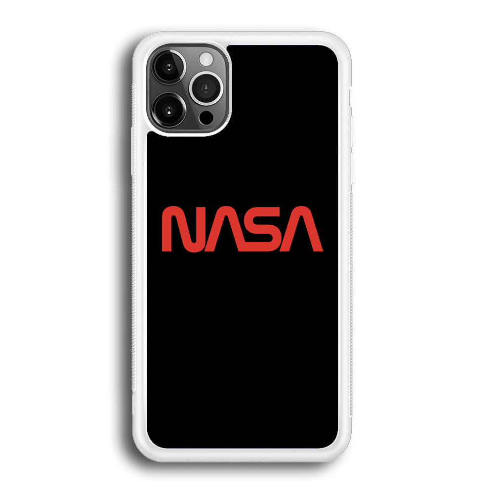 Nasa Word Logo Simple Black iPhone 12 Pro Max Case