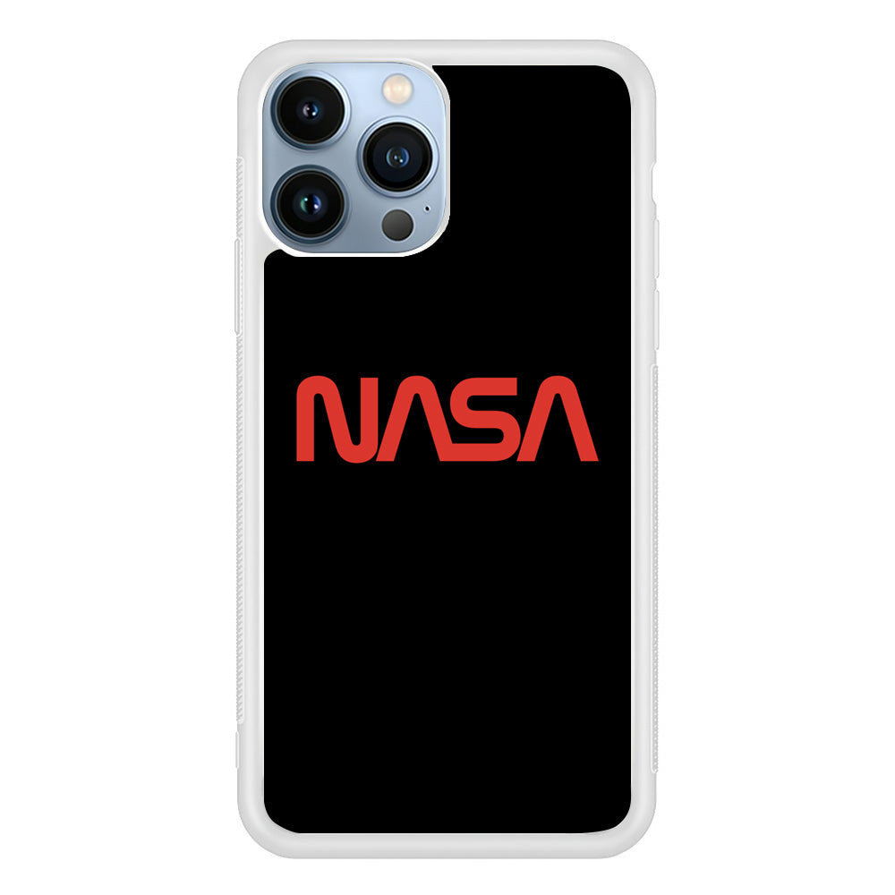Nasa Word Logo Simple Black iPhone 13 Pro Max Case