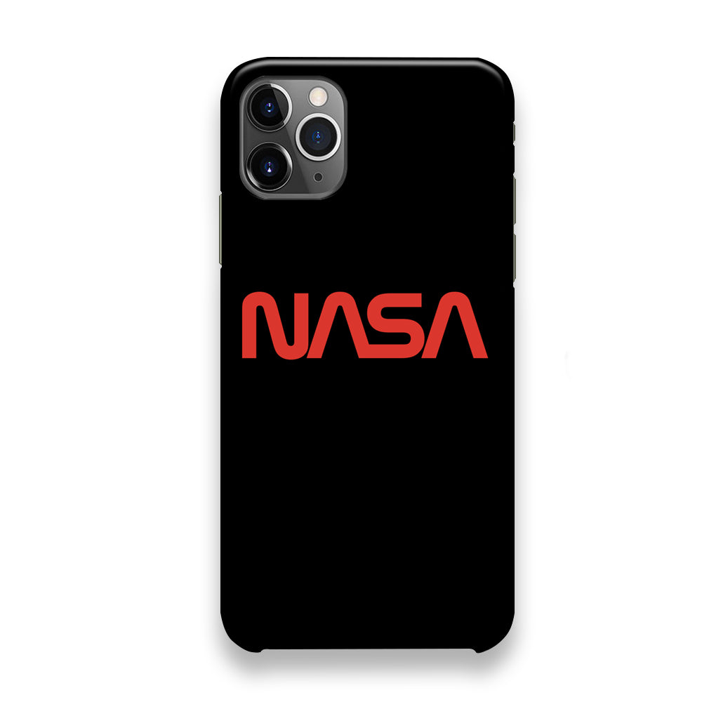 Nasa Word Logo Simple Black iPhone 12 Pro Max Case